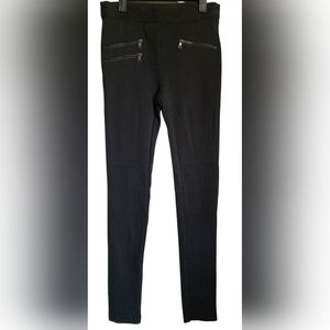 BCBGMaxAzria Women's Skinny Legging   White Trim Zipper Detail XXS